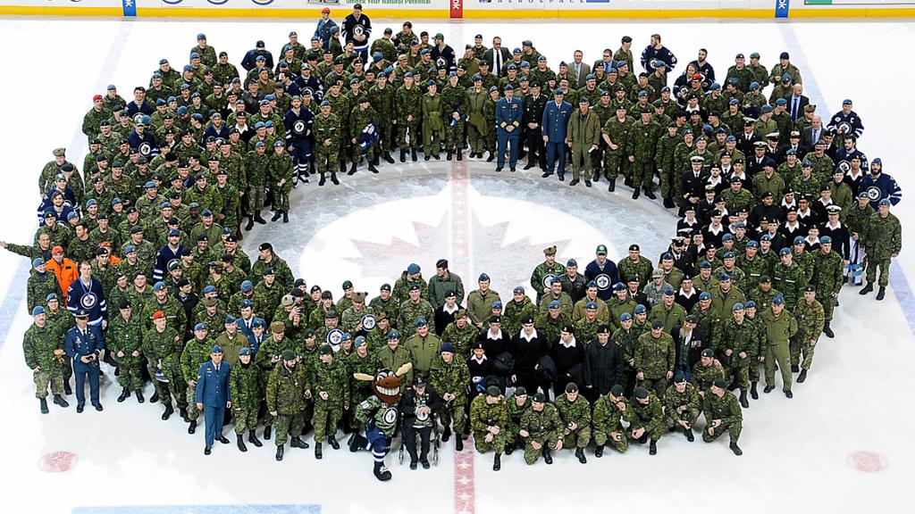 Hockey team host Air Force recruits for 'Military Appreciation Day
